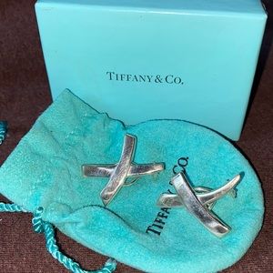 Graffiti X sterling silver earrings. 1 1/4 long